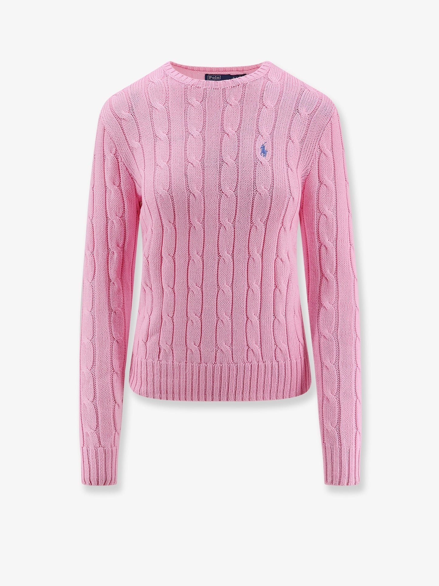 Maglia in cotone con logo ricamato frontale