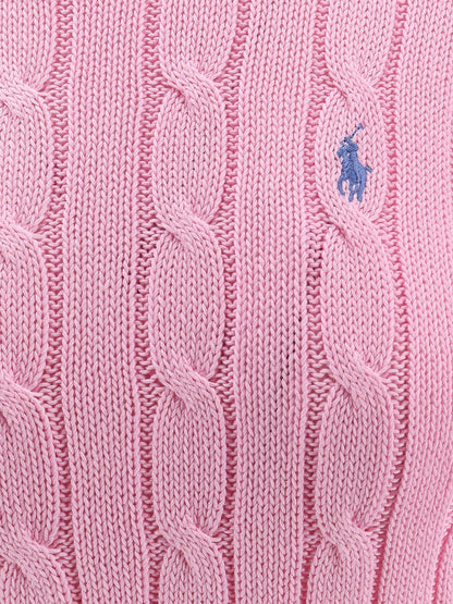 Maglia in cotone con logo ricamato frontale thumbnail