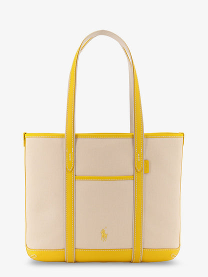 Canvas shoulder bag with embroidered logo on the front thumbnail