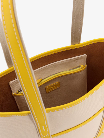 Canvas shoulder bag with embroidered logo on the front thumbnail