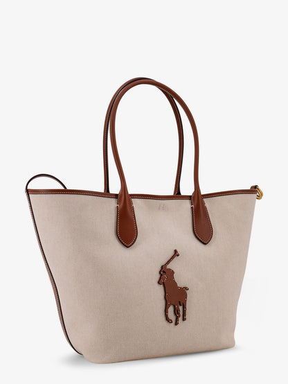 Canvas shoulder bag with front logo patch thumbnail