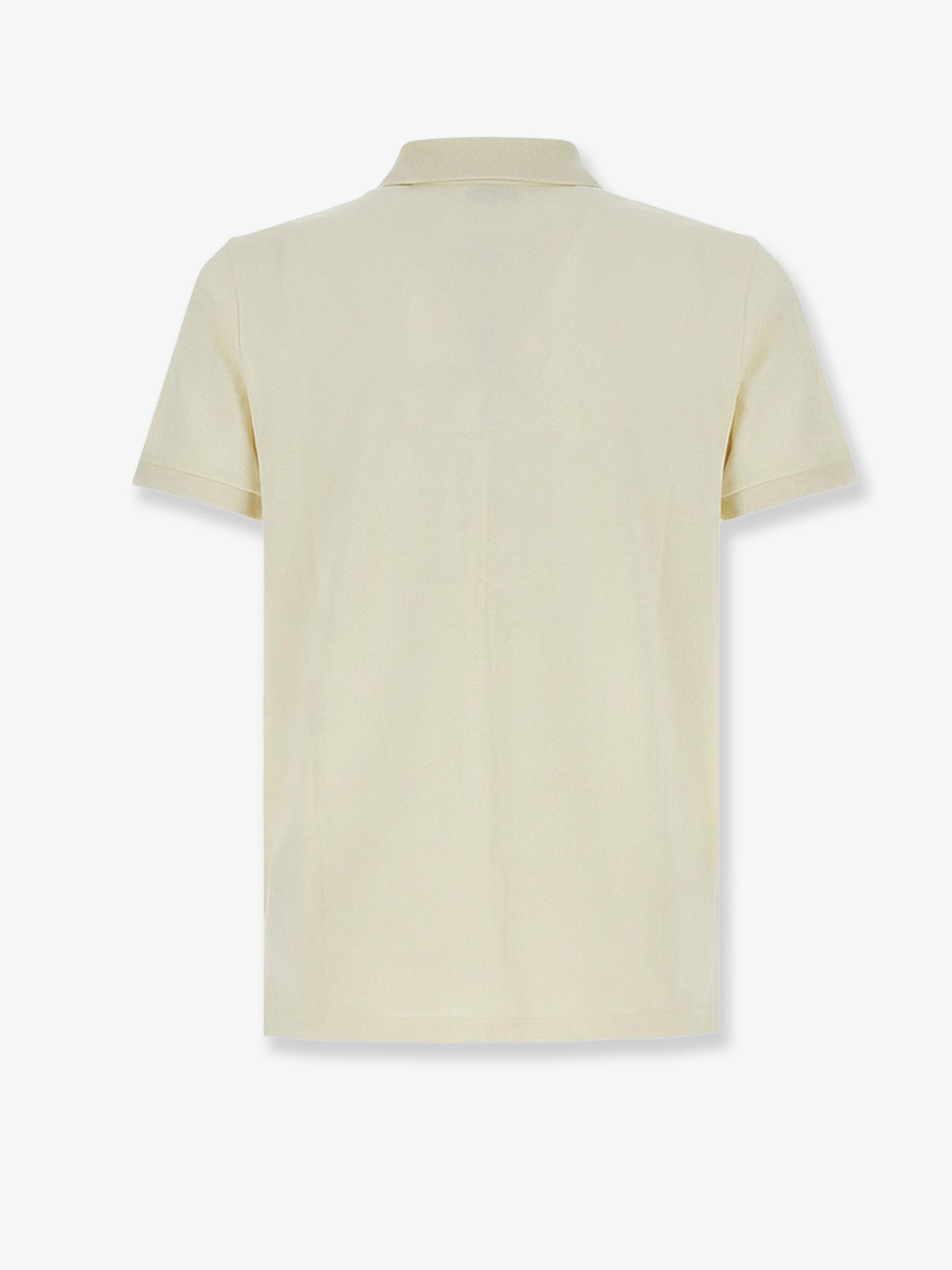 Cotton polo shirt with embroidered logo on the front