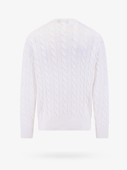 Cable knit sweater with iconic embroidery thumbnail