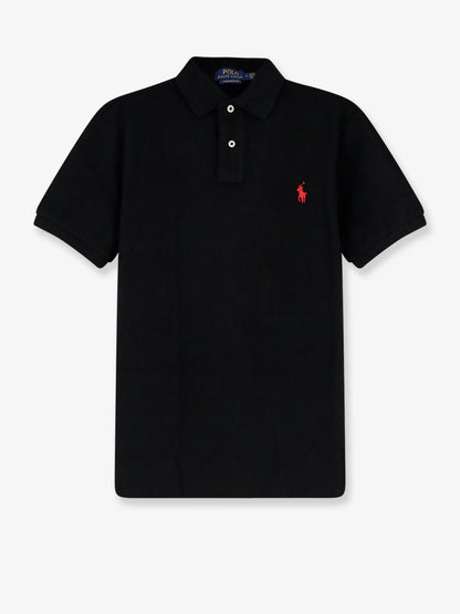 Cotton polo shirt with embroidered logo thumbnail
