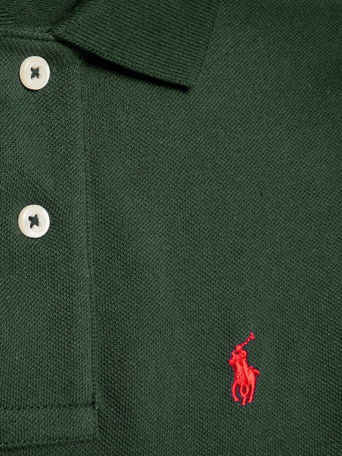 Polo in cotone con logo ricamato frontale