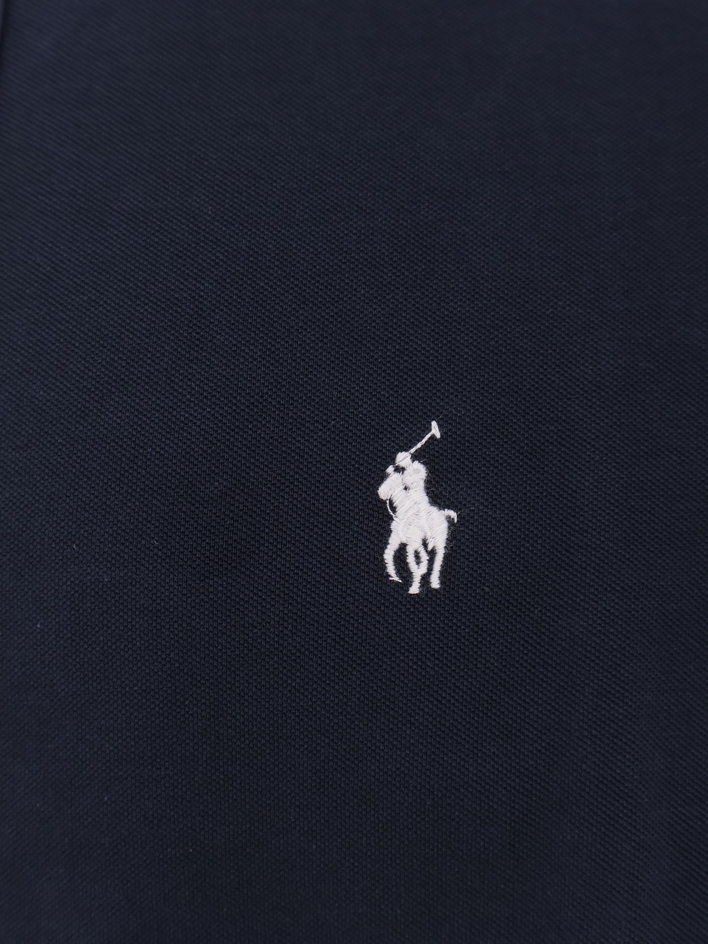 Cotton shirt with front embroidered logo