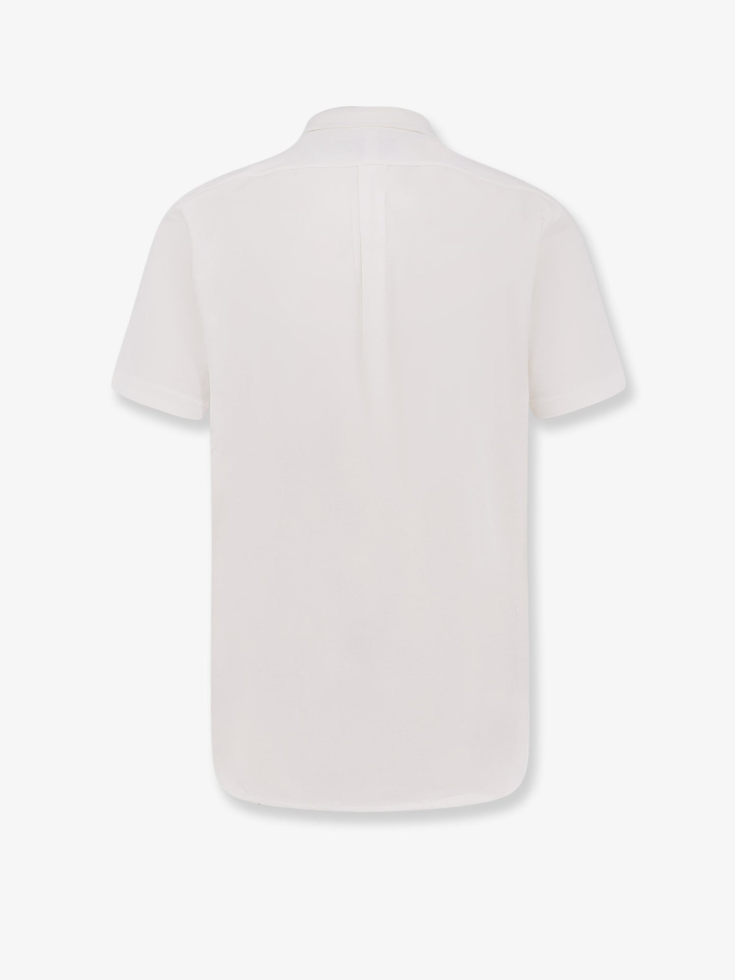 Cotton shirt with embroidered logo on the front