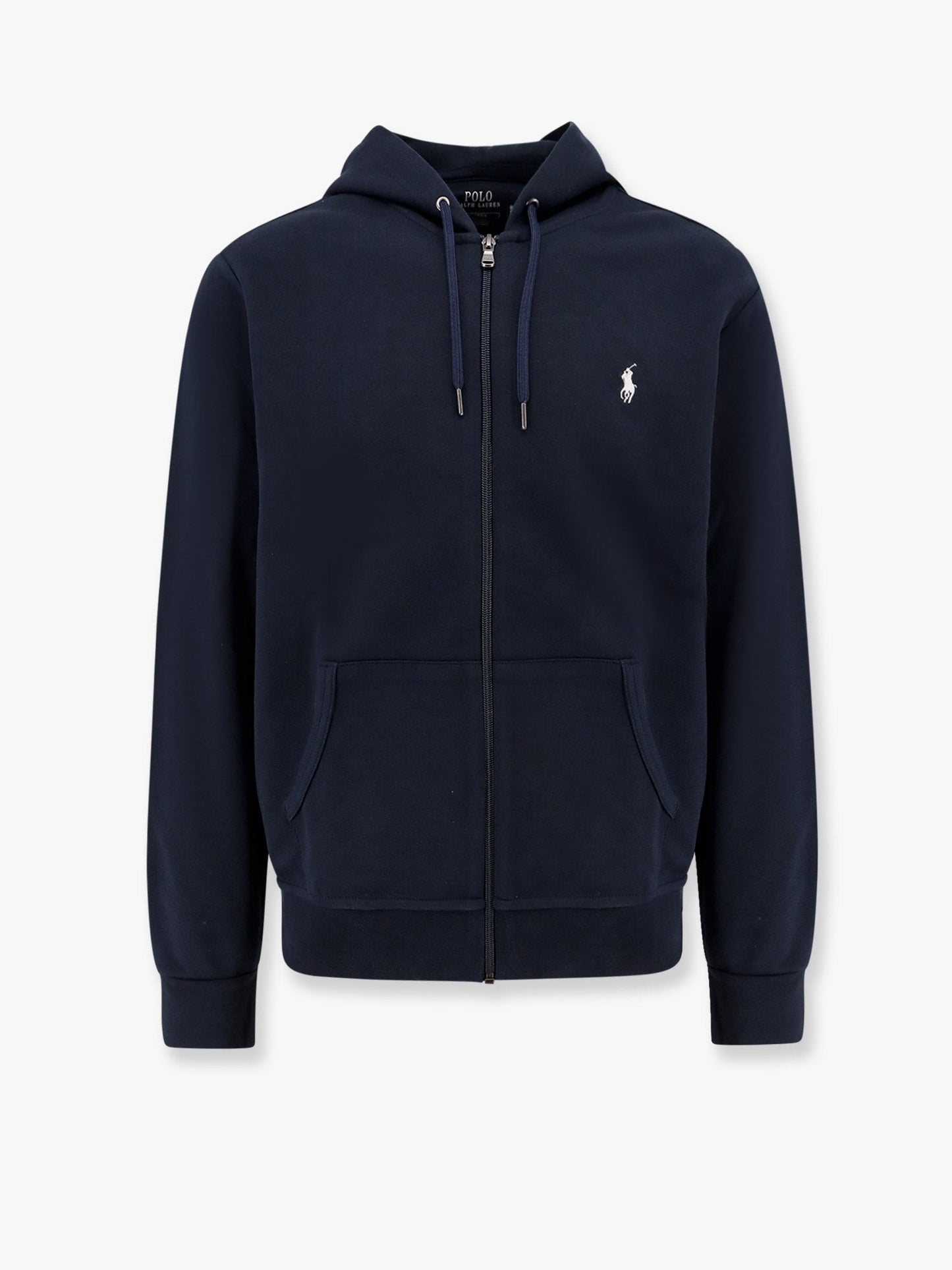 Cotton blend sweatshirt with embroidered logo on the front