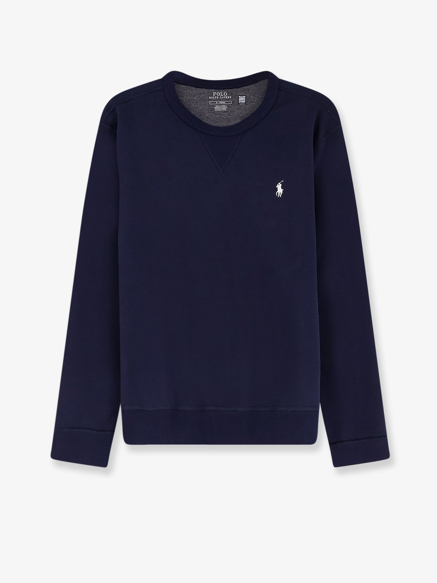 Cotton blend sweatshirt with front embroidered logo