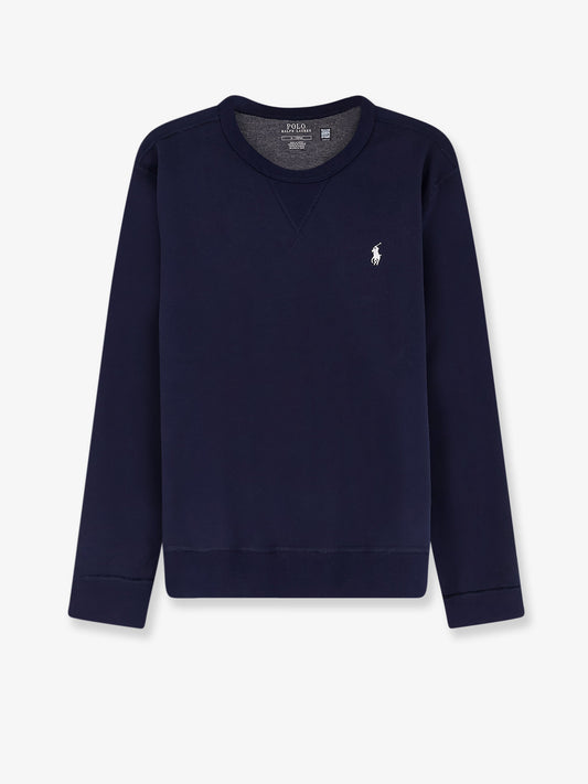 Cotton blend sweatshirt with front embroidered logo