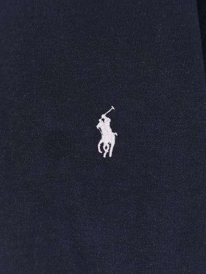 Cotton blend sweatshirt with front embroidered logo thumbnail