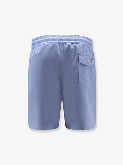 Nylon swim trunks with embroidered logo thumbnail