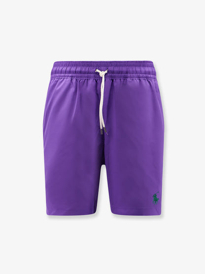 Nylon swim trunks with embroidered logo thumbnail