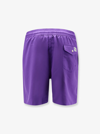 Nylon swim trunks with embroidered logo thumbnail