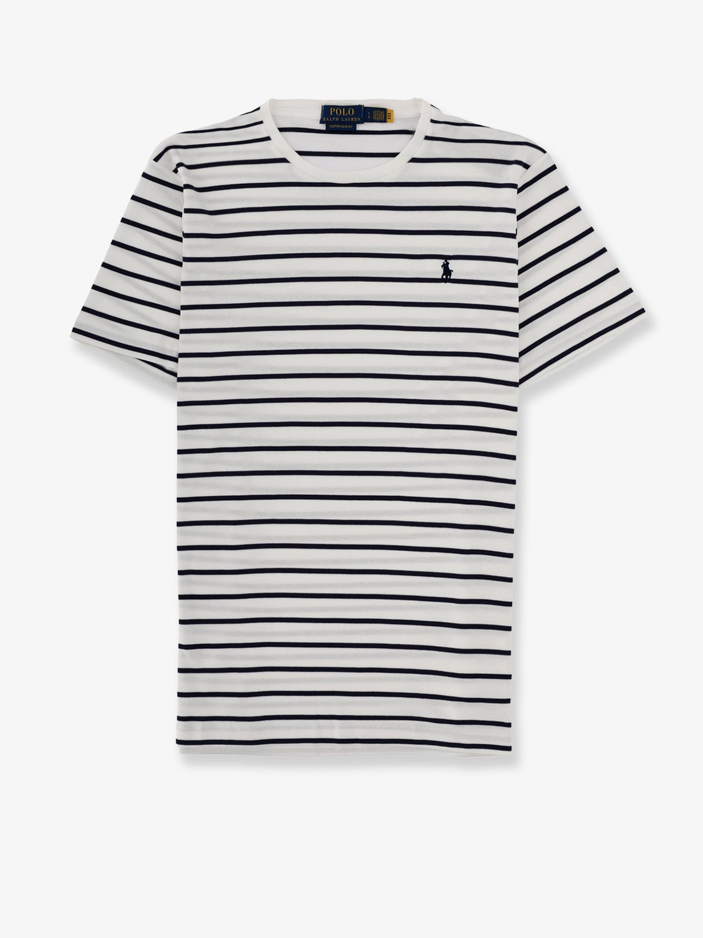 Cotton t-shirt with striped pattern