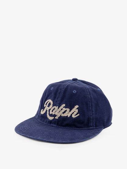 Denim hat with logo on the front thumbnail