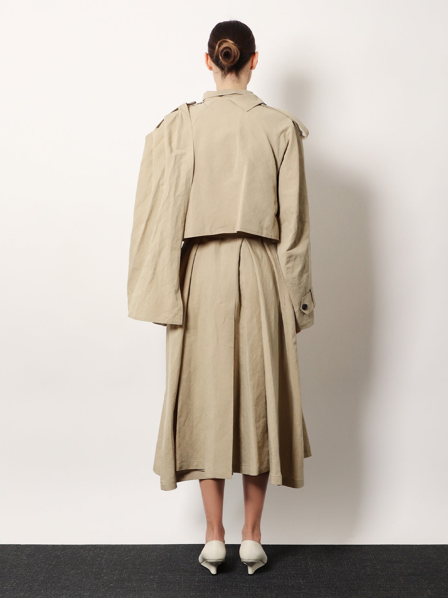 Trench Lumira in lino e cotone