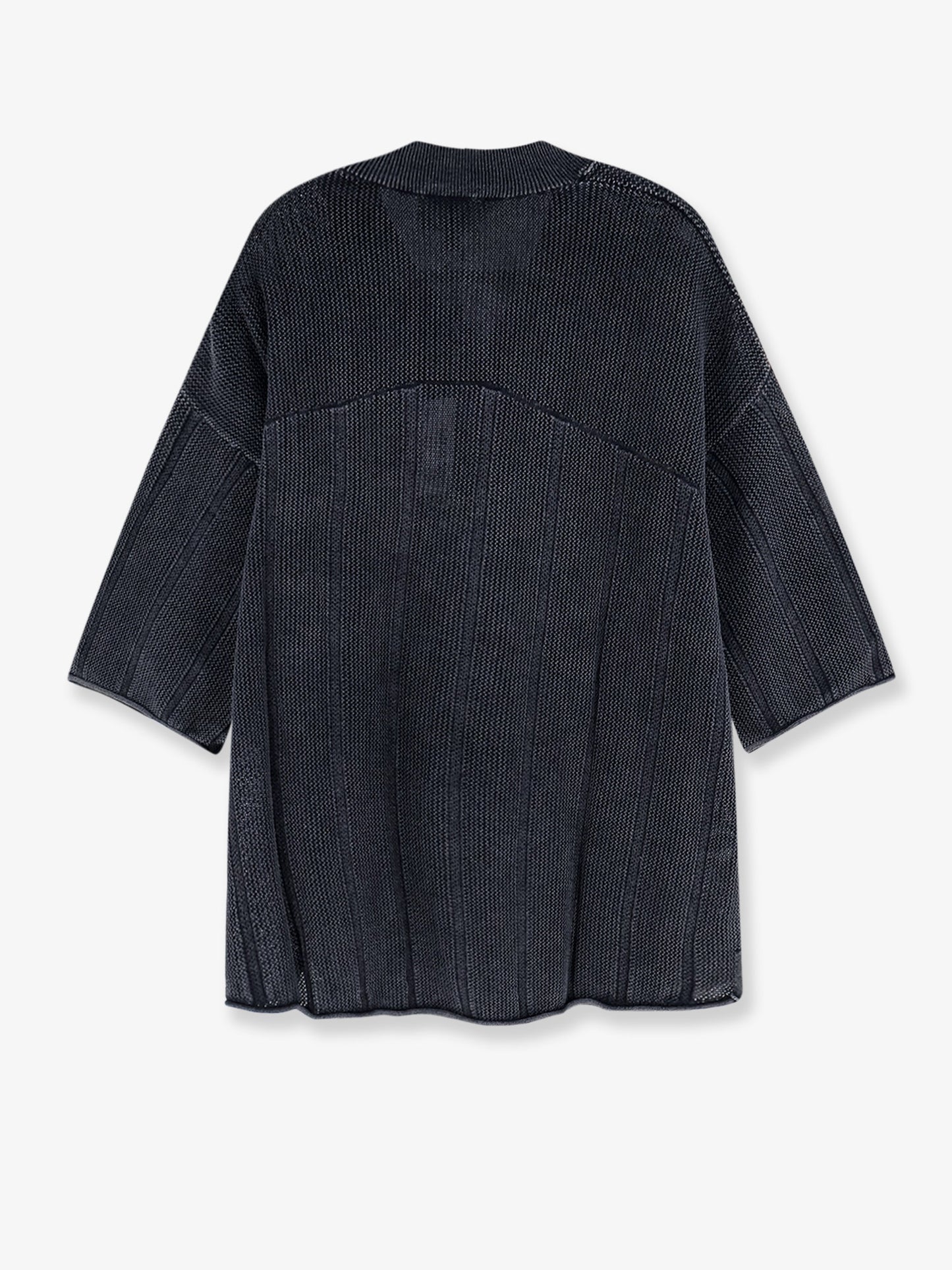Cotton sweater with logo patch on the bottom