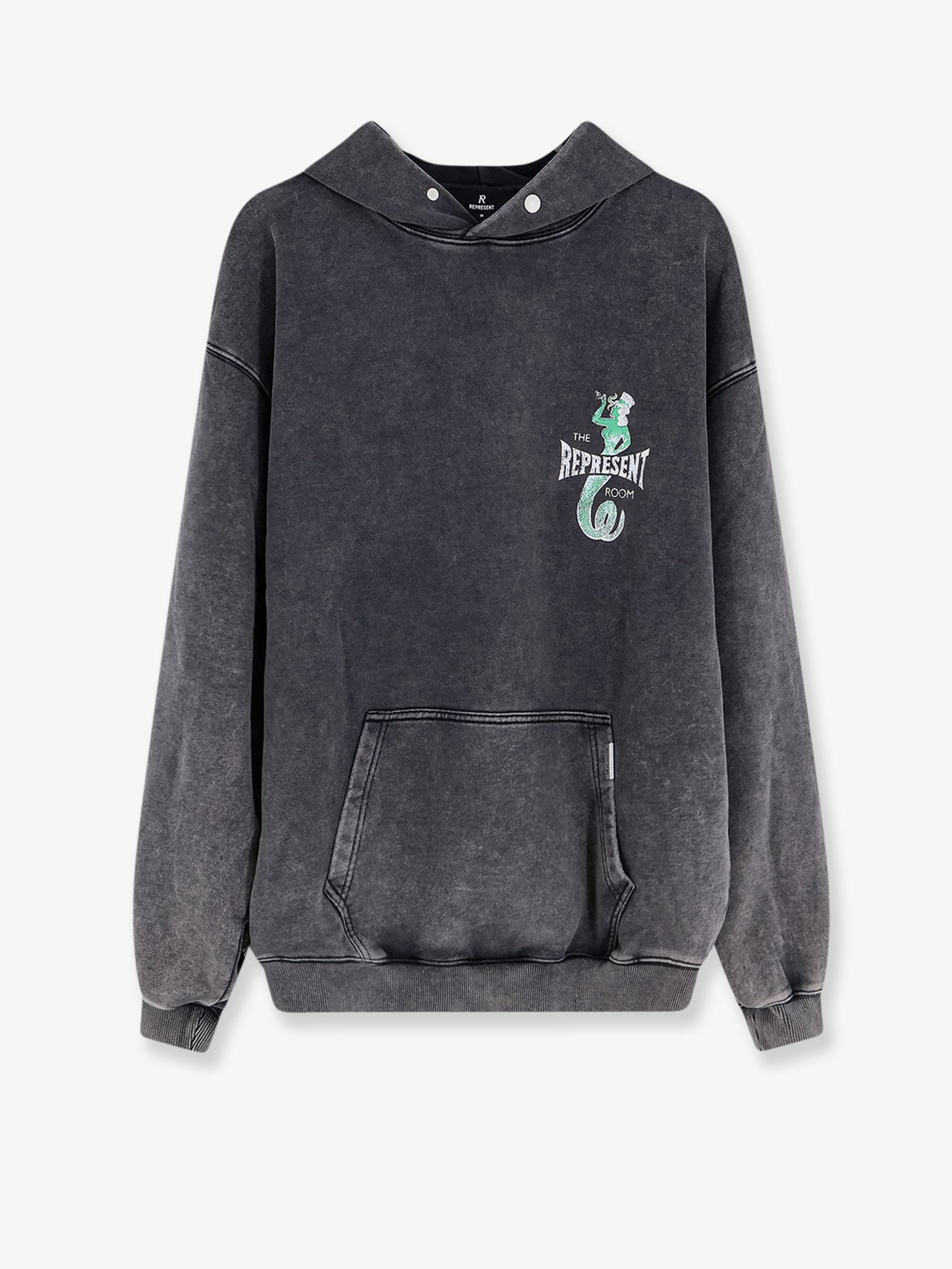 Cotton sweatshirt with print on the front