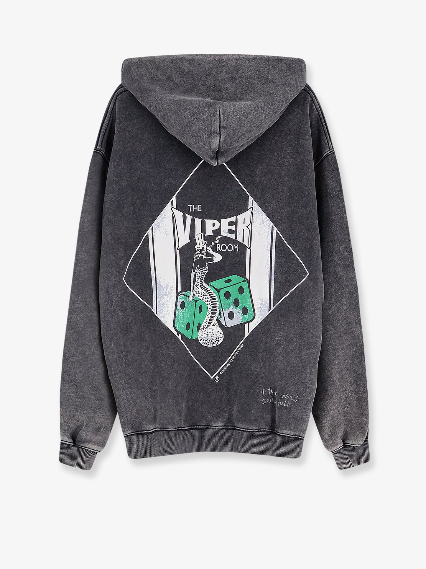 Cotton sweatshirt with print on the front