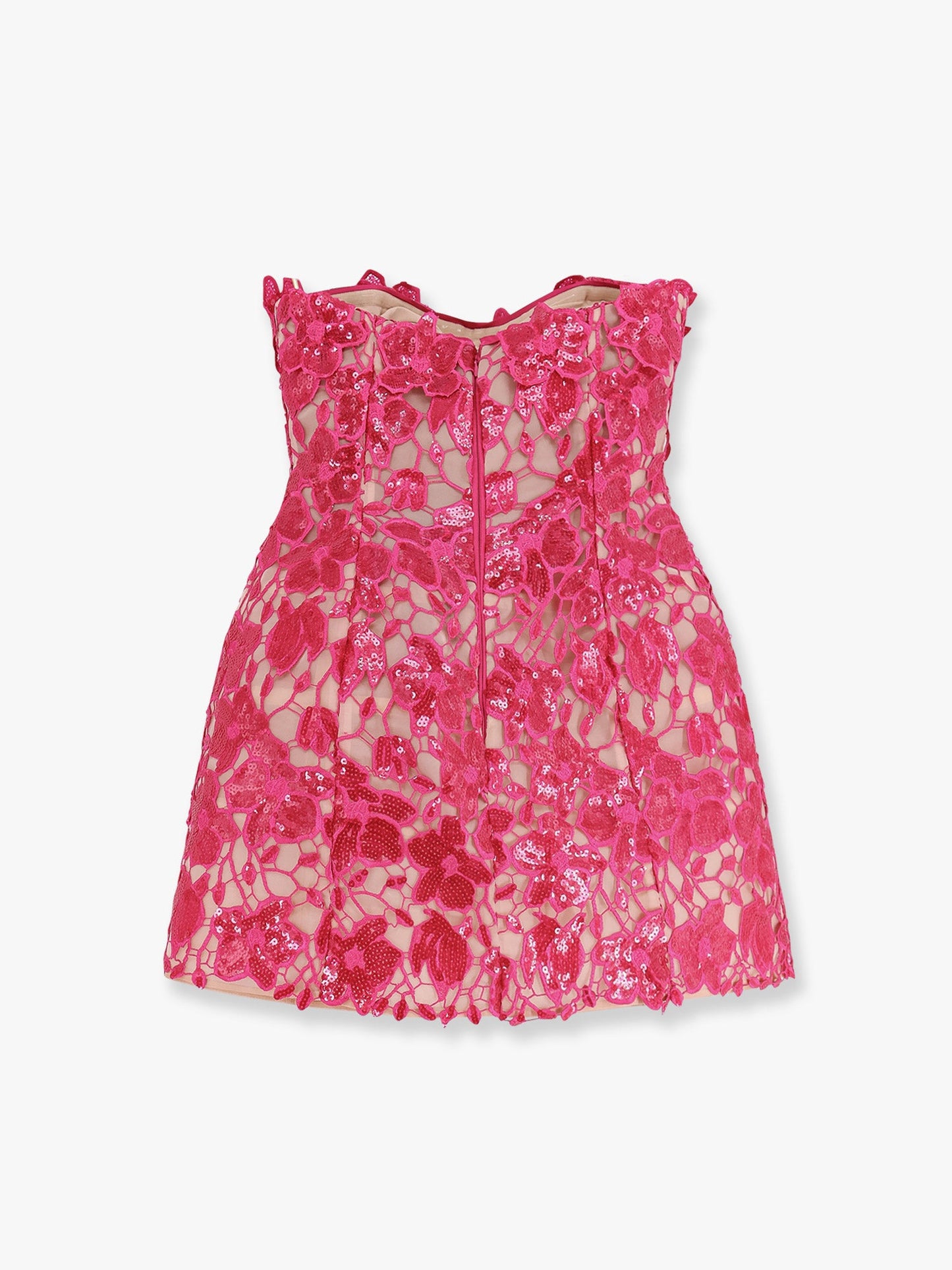 Vestito alira in merletto con paillettes