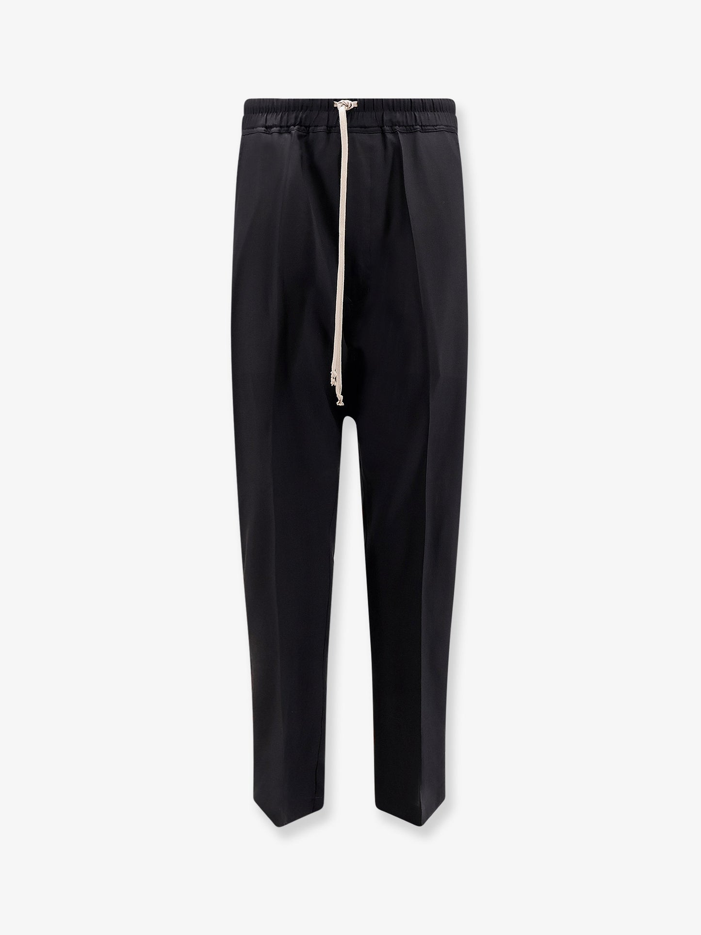 Pantaloni Drawstring Long in lana vergine certificata