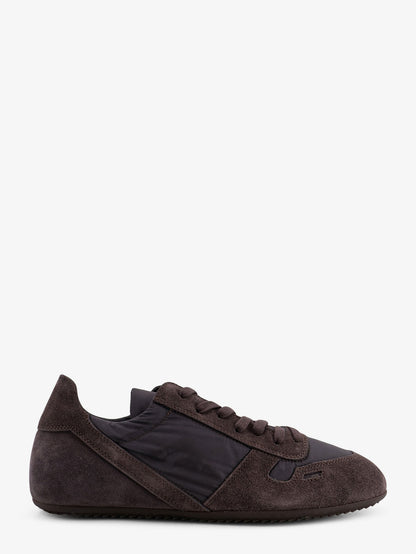 Minimal nylon and suede sneakers thumbnail