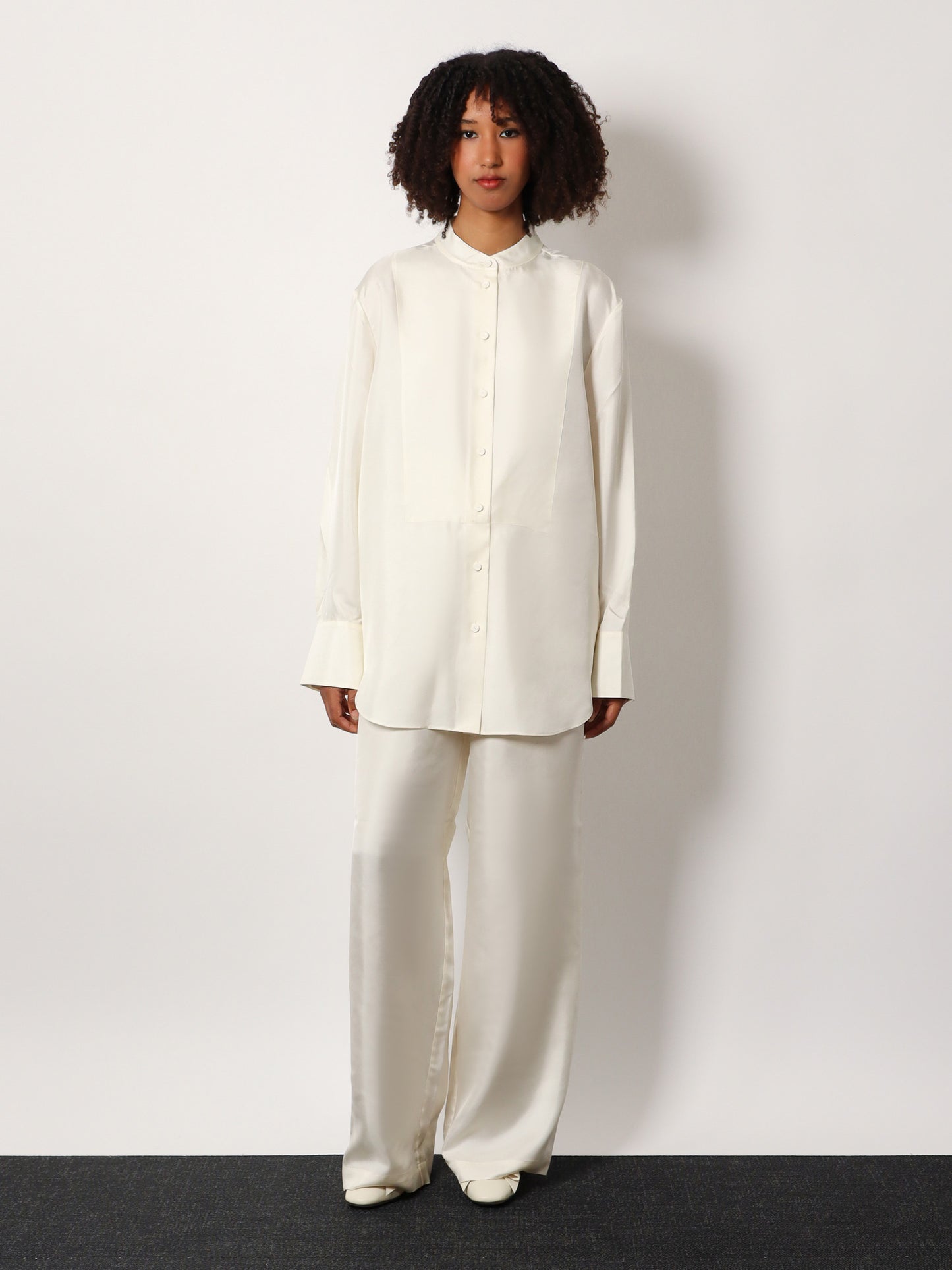 Jogger silk trousers