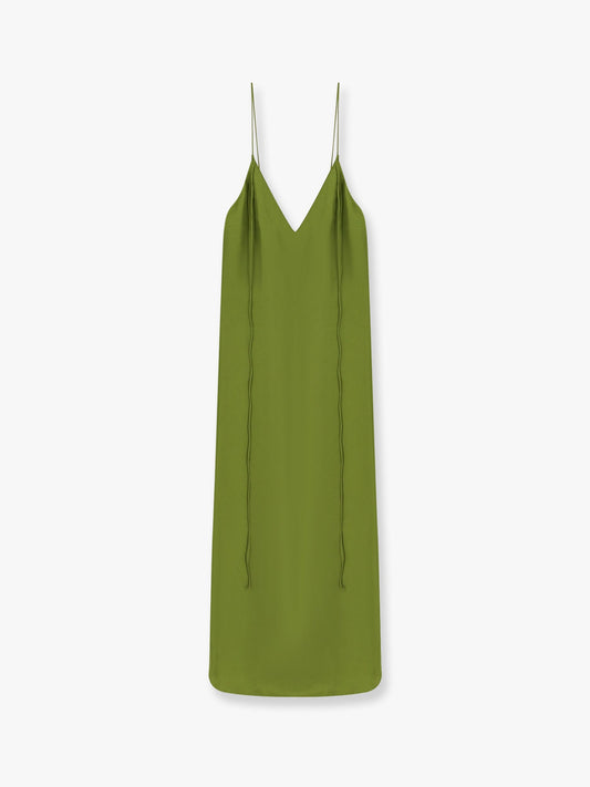 Silk dress with laces