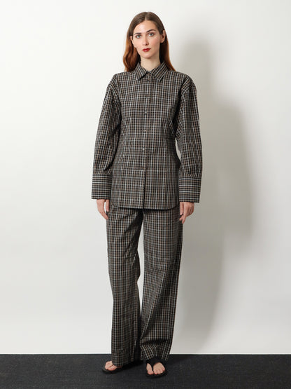 Cotton shirt with check pattern thumbnail