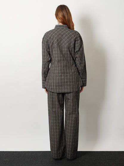 Cotton shirt with check pattern thumbnail