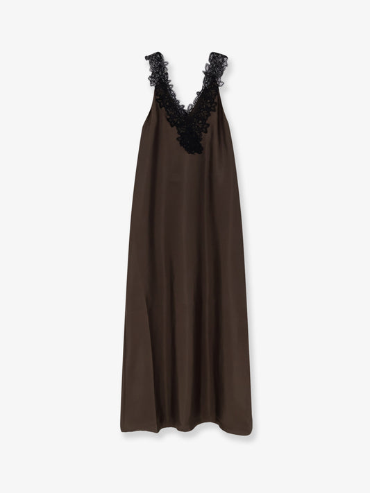 Silk long dress