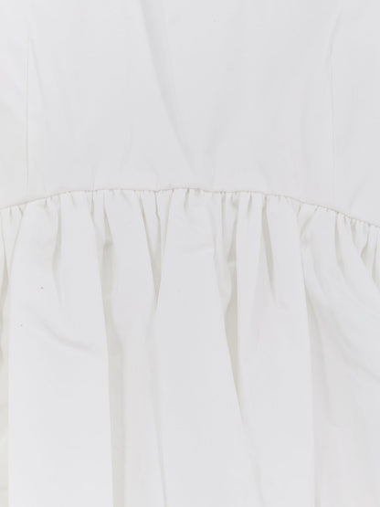 Voluminous peplum cotton tank top thumbnail