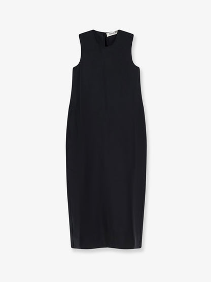 Hourglass linen and silk blend long dress thumbnail