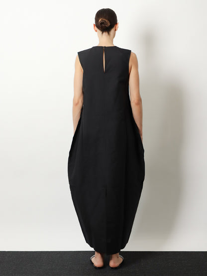Hourglass linen and silk blend long dress thumbnail