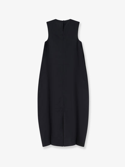 Hourglass linen and silk blend long dress thumbnail