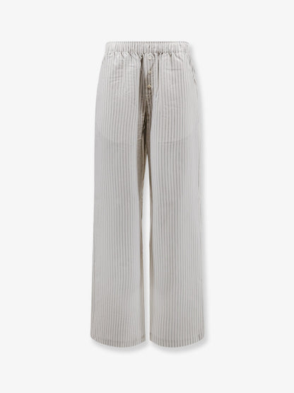 Silk trousers with striped pattern thumbnail