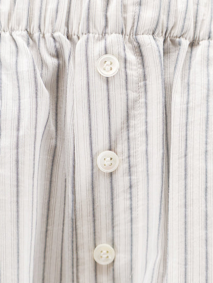 Silk trousers with striped pattern thumbnail
