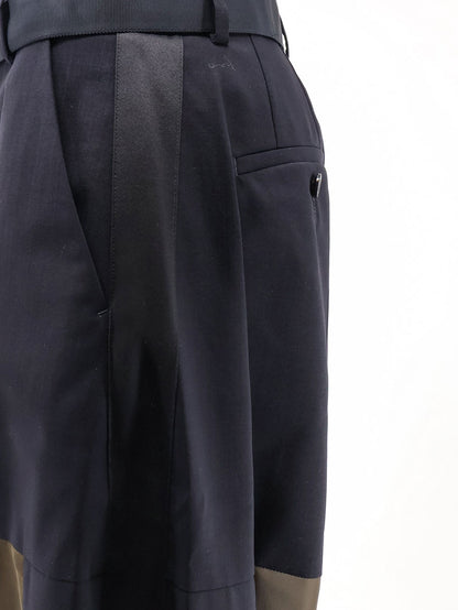 Wool blend trousers with nylon inserts thumbnail