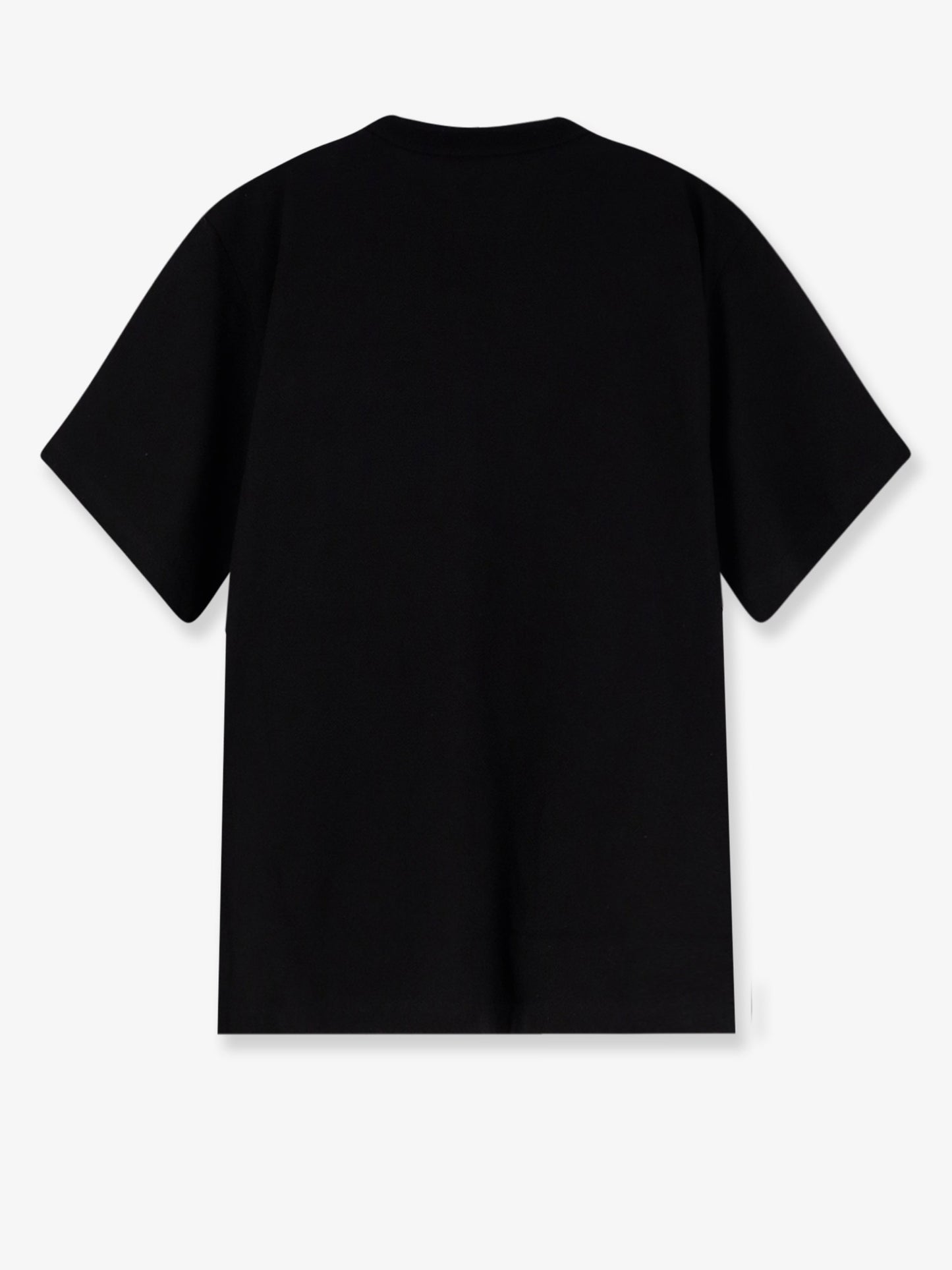 T-shirt in cotone con patch logo frontale