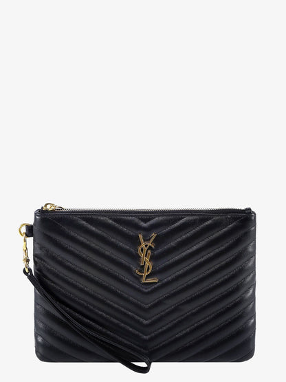 Quilted leather clutch thumbnail