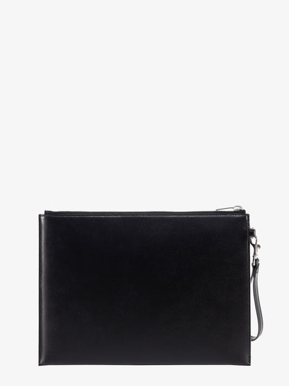 Leather clutch with Monogram detail thumbnail