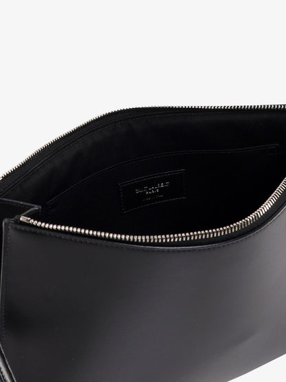 Leather clutch with Monogram detail thumbnail
