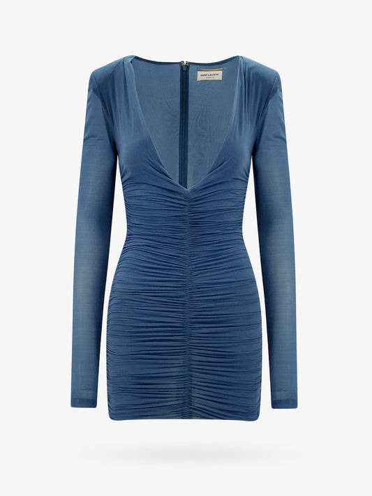 Draped fabric dress