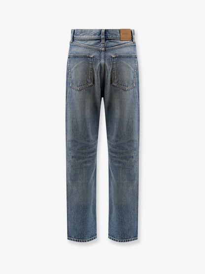 Ankle midi blue denim jeans thumbnail