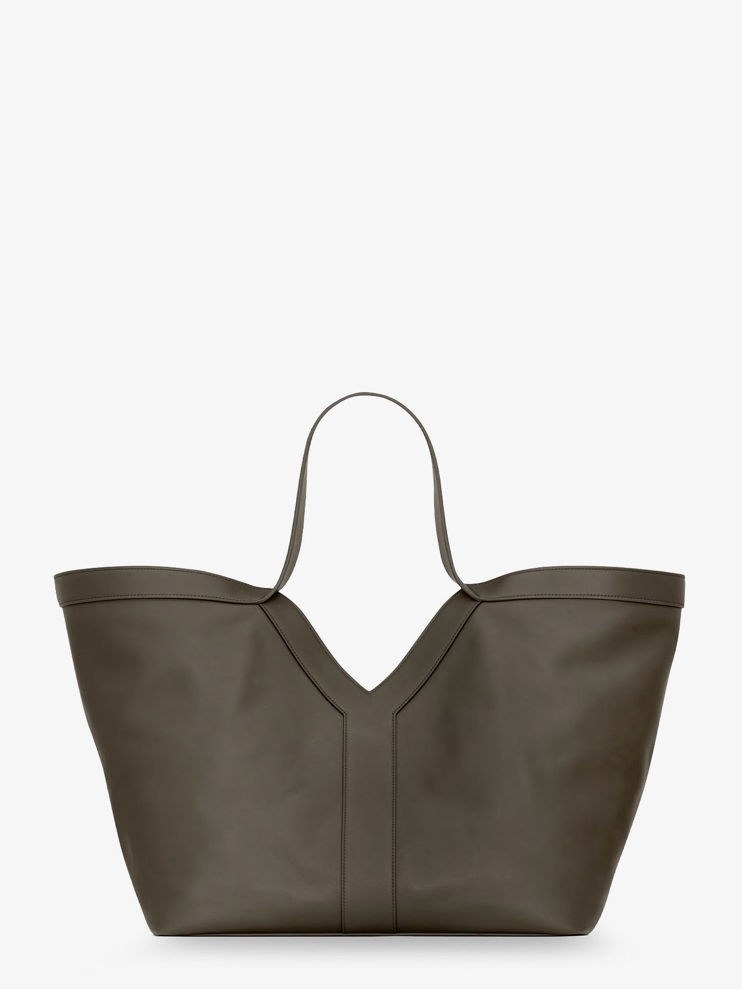 Tote Y hammered leather shoulder bag