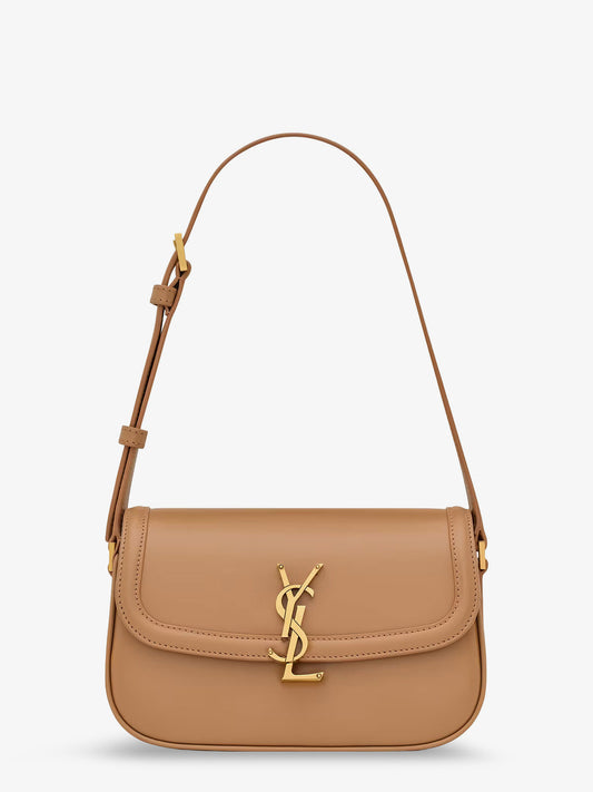 Solferino leather shoulder bag