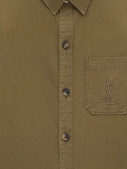 Cotton and linen shirt with embroidery thumbnail
