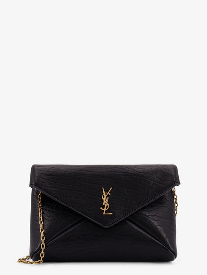 Leather crossbody bag with metal Cassandre logo thumbnail
