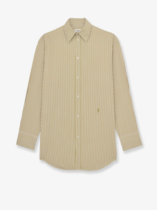 Camicia in cotone con motivo a righe